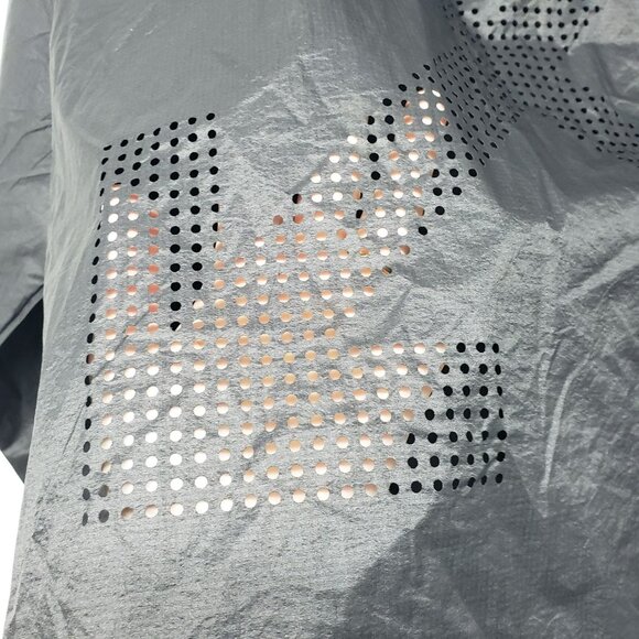 Nike x Off-White Black Windbreaker Jacket Blue Pink Shoelace Strings Womens M - Picture 6 of 14